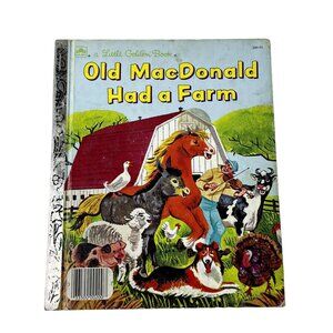 Old MacDonald Had a Farm Little Golden Book 1975  Childrens Story Book u